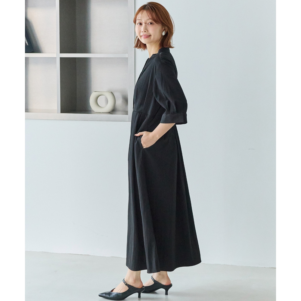 【好機能シリーズ】UVカット・接触冷感・速乾|ウエストタックワンピース LL/3L/4L/5L オンオフ兼用 ラビアンジェ6