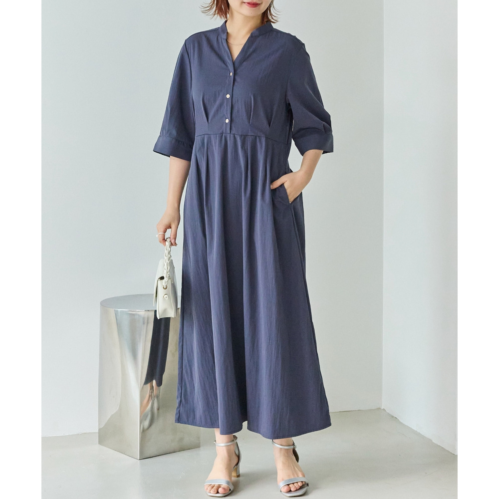 【好機能シリーズ】UVカット・接触冷感・速乾|ウエストタックワンピース LL/3L/4L/5L オンオフ兼用 ラビアンジェ9