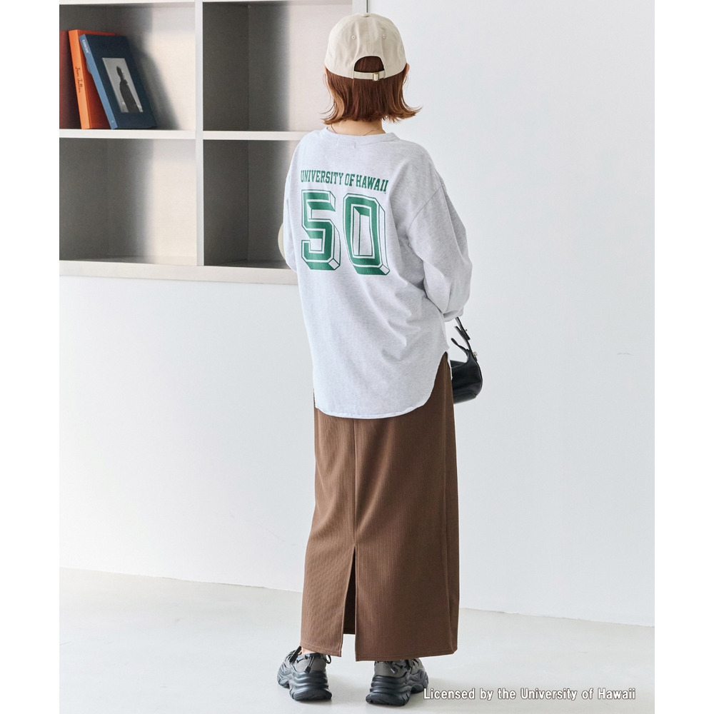 リブポンチナロースカート LL/3L/4L/5L オンオフ兼用 オフィスカジュアル ラビアンジェ26