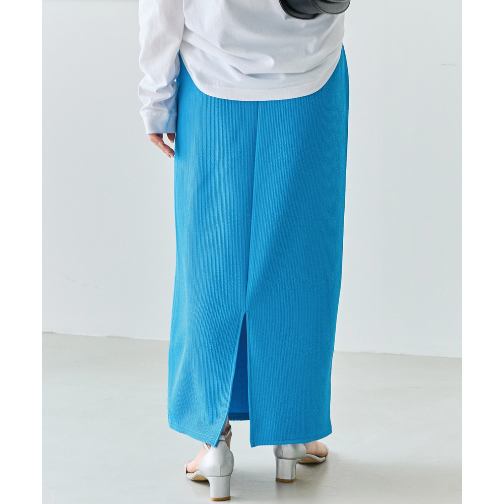 リブポンチナロースカート LL/3L/4L/5L オンオフ兼用 オフィスカジュアル ラビアンジェ5