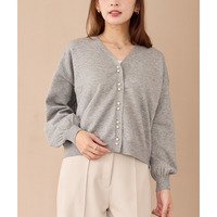 ダブルパールニットカーデ