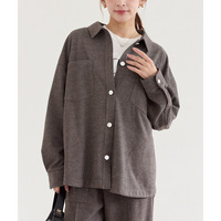 起毛カットソーシャツブルゾン