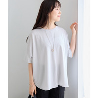 【好機能シリーズ】接触冷感｜トリコットワイドプルオーバー　LL/3L/4L/5L　ラビアンジェ