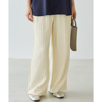 ストライプレースイージーパンツ　LL/3L/4L/5L　ラビアンジェ