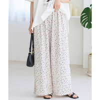 星柄ワイドパンツ　LL/3L/4L/5L　ラビアンジェ