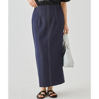 デニムライクナロースカート　LL/3L/4L　ラビアンジェ