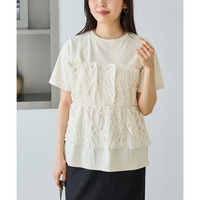 バテンレースビスチェプルオーバー　LL/3L/4L/5L　ラビアンジェ