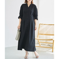 ウエストタックシアーサッカーワンピース　LL/3L/4L/5L　オンオフ兼用　ラビアンジェ