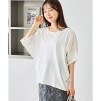 【好機能シリーズ】接触冷感・吸水速乾・UVカット｜切替ワイドドルマンプルオーバー　LL/3L/4L/5L　ラビアンジェ