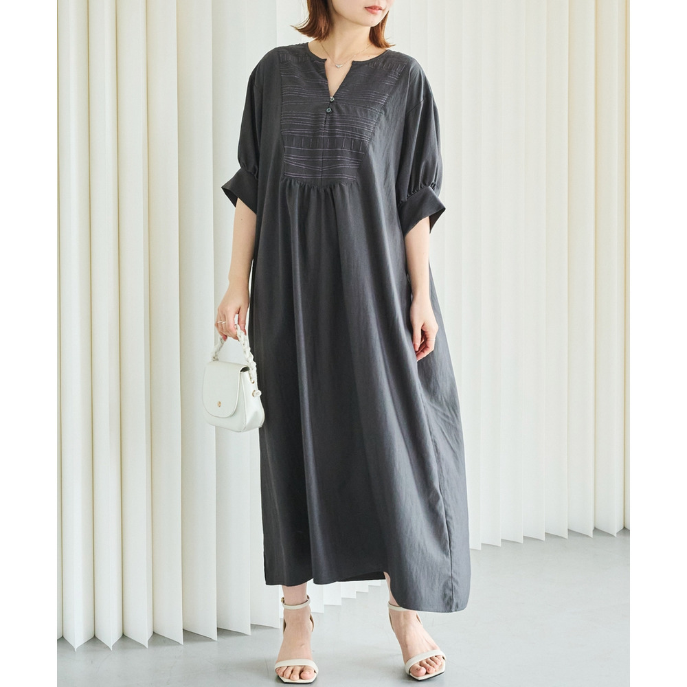 刺繍カフタンワンピース LL/3L/4L/5L ラビアンジェ1