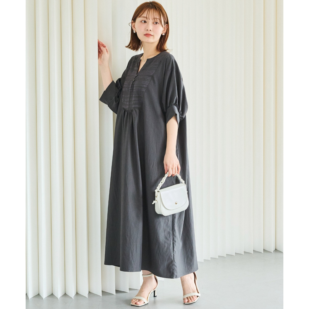 刺繍カフタンワンピース LL/3L/4L/5L ラビアンジェ3