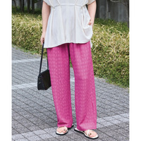 楊柳カットソーイージーパンツ　LL/3L/4L/5L　ラビアンジェ