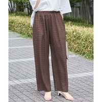 楊柳カットソーイージーパンツ　LL/3L/4L/5L　ラビアンジェ