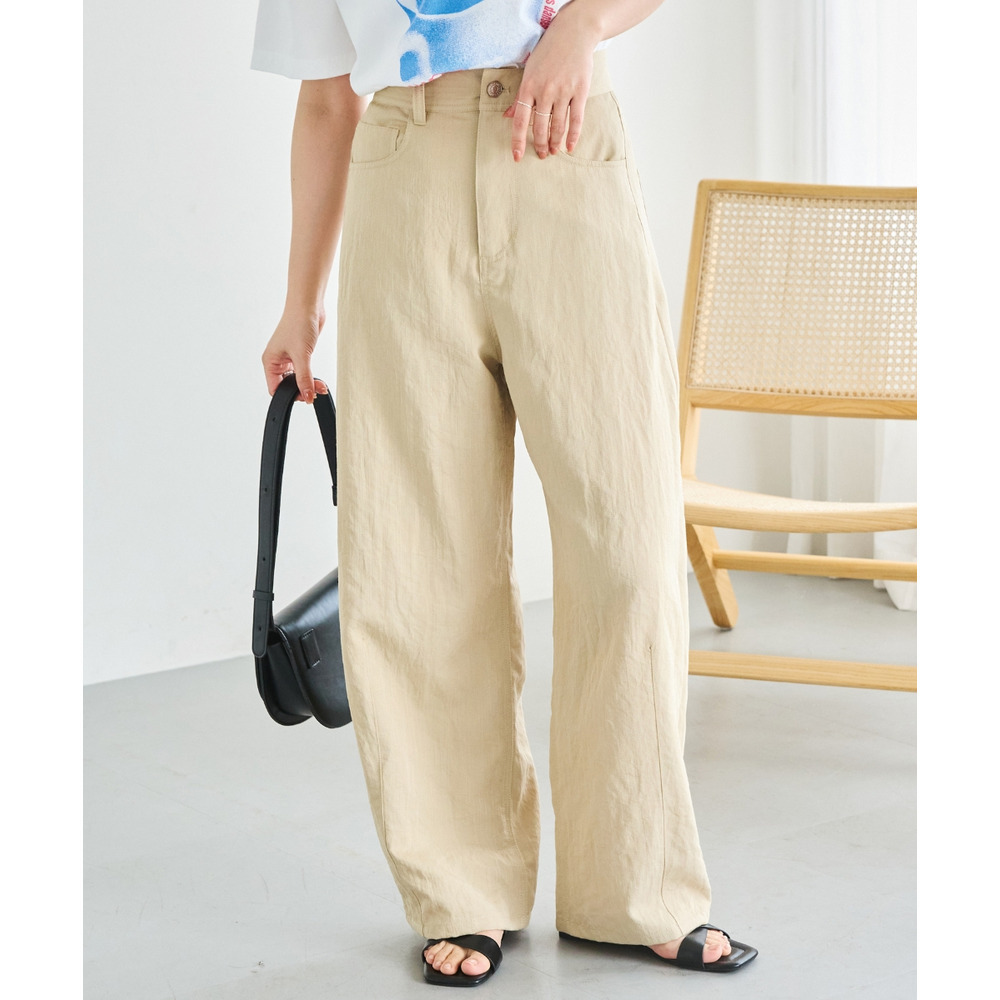 ライトデニムライクカーブパンツ LL/3L/4L/5L ラビアンジェ