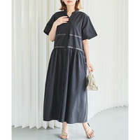 切替ティアードワンピース　LL/3L/4L/5L　ラビアンジェ