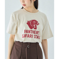 カレッジロゴプリントTシャツ　LL/3L/4L　ラビアンジェ
