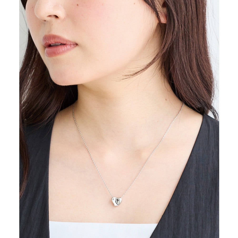 ハートスライドチェーンネックレス　アクセサリー　ラビアンジェ