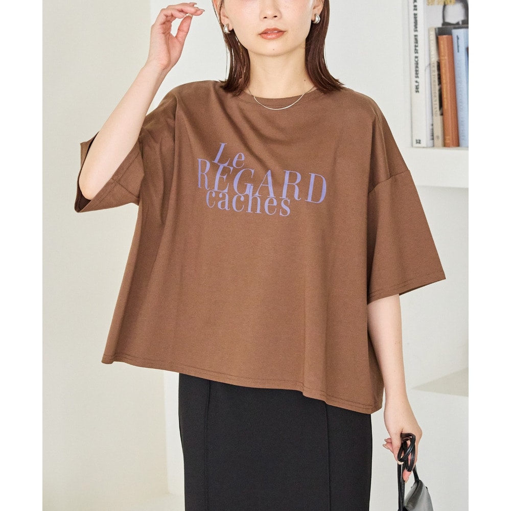 ワイドシルエットロゴTシャツ　LL/3L/4L/5L　ラビアンジェ
