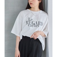 ワイドシルエットロゴTシャツ　LL/3L/4L/5L　ラビアンジェ