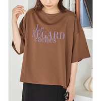 ワイドシルエットロゴTシャツ　LL/3L/4L/5L　ラビアンジェ