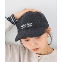 ライトメルトン刺繍ロゴキャップ｜深め/サイズ調整/秋冬/大人カジュアル/アメカジ/トラッド　ラビアンジェ
