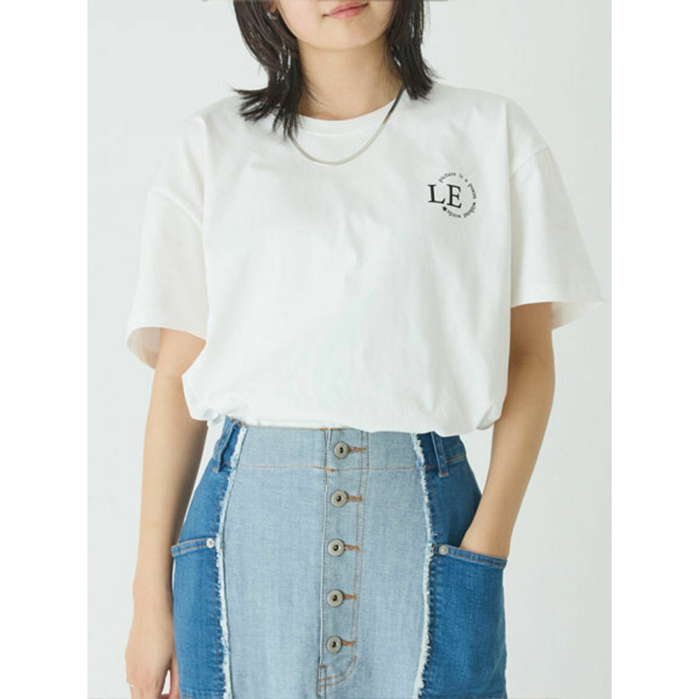 [洗える]バックプリントTシャツ /大きいサイズ ラビアンジェ2