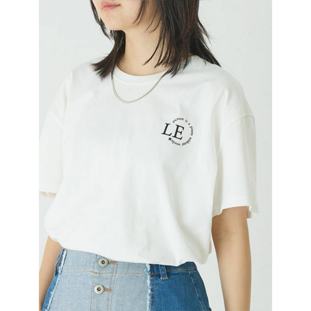 [洗える]バックプリントTシャツ /大きいサイズ ラビアンジェ3