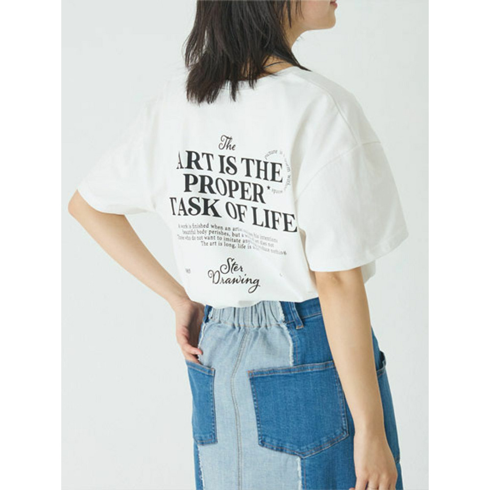 [洗える]バックプリントTシャツ /大きいサイズ ラビアンジェ6