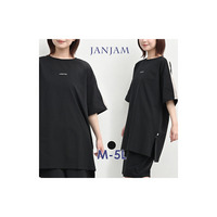 スポーティーなラインがアクセントの多機能素材Tシャツ