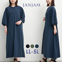 撥水機能で水辺にも強いふんわり袖ワンピース