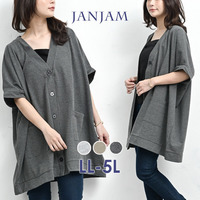 リラックス感のあるゆったりシルエットの前開きベスト