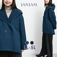 冬コーデが整うダブルボタンミドルフードコート