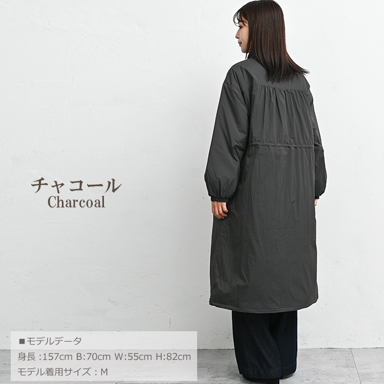 防寒性抜群の中綿入りモッズコート20