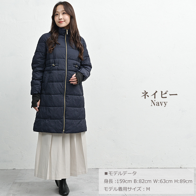 風や寒さからしっかり守る多機能中綿コート11