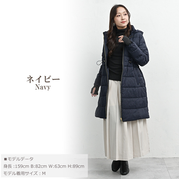 風や寒さからしっかり守る多機能中綿コート14