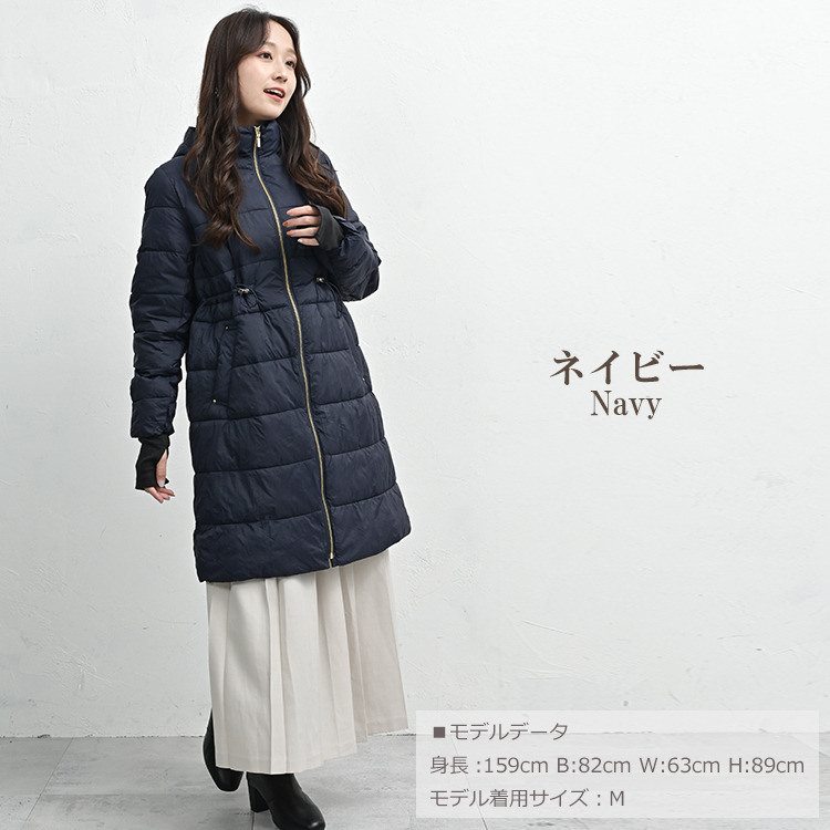 風や寒さからしっかり守る多機能中綿コート19