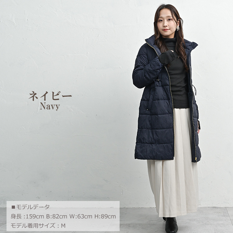 風や寒さからしっかり守る多機能中綿コート20