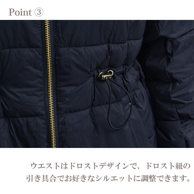 風や寒さからしっかり守る多機能中綿コート9