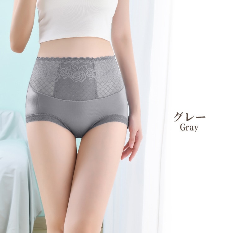 ぽっこりお腹をすっきり魅せるストレッチレースショーツ14