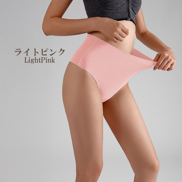 股上深めのすっぽり設計無地Tバックショーツ16