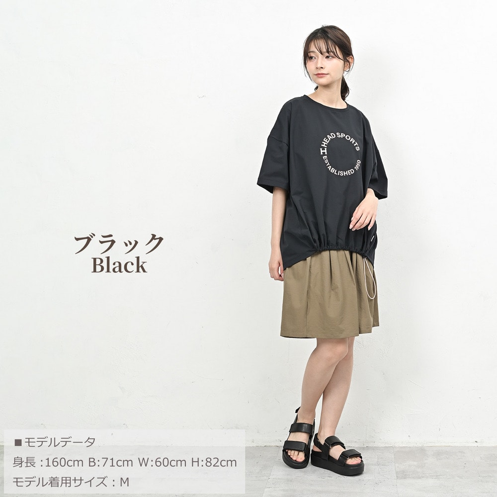 裾を絞って自分好みのシルエットにアレンジできる半袖Tシャツ14