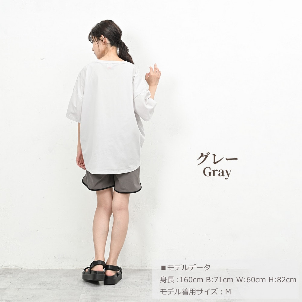 裾を絞って自分好みのシルエットにアレンジできる半袖Tシャツ17