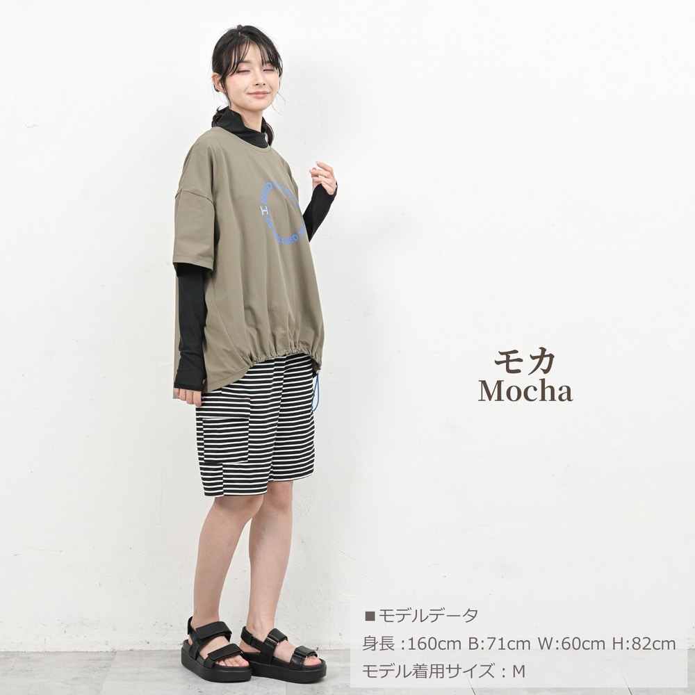 裾を絞って自分好みのシルエットにアレンジできる半袖Tシャツ19