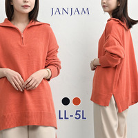 レイヤードにも最適！暖かみのあるハーフジップニット