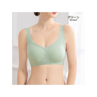 超ストレッチのメッシュ素材が柔らかくフィット。ひんやり接触冷感ブラジャー　大きいサイズ 下着