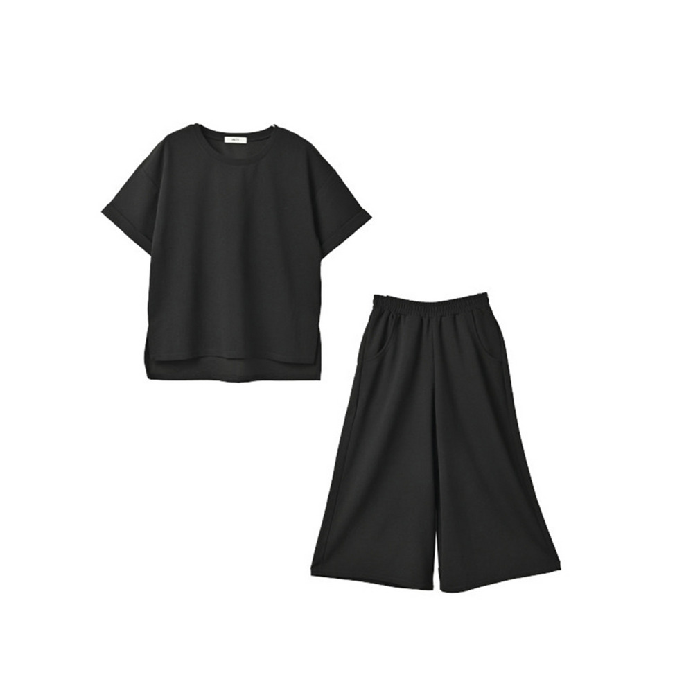 Tシャツとパンツの上下セットアップ(ルームウエア) 大きいサイズ レディース21