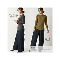 カラバリ豊富で着回し力も抜群！デイリーに活躍するシンプルデザインのロングTシャツ　大きいサイズ レディース