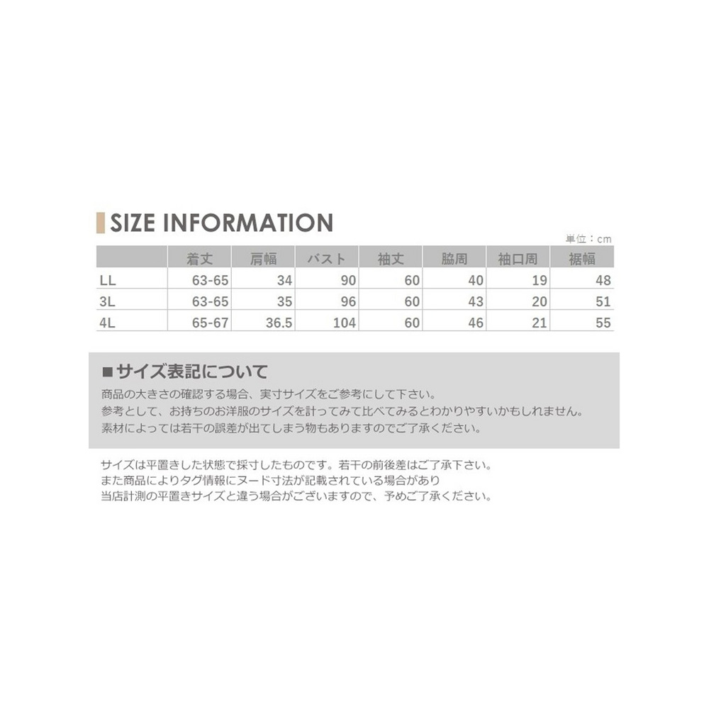 コットンフライスの優しい着心地で着回し力抜群♪何枚あっても困らない定番カットソー　大きいサイズ レディース12