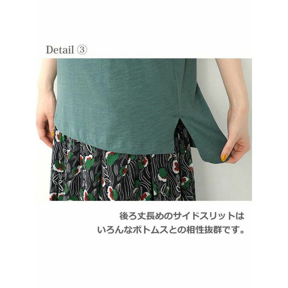 さりげない胸ポケットがポイントの半袖Ｔシャツ　大きいサイズ レディース12