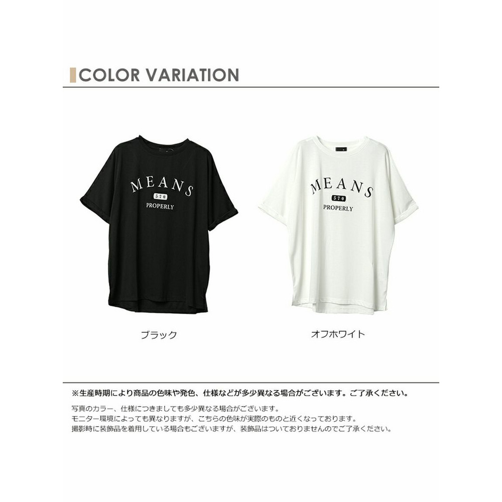 定番の着こなしに鮮度をプラスするロゴＴシャツ　大きいサイズレディース19